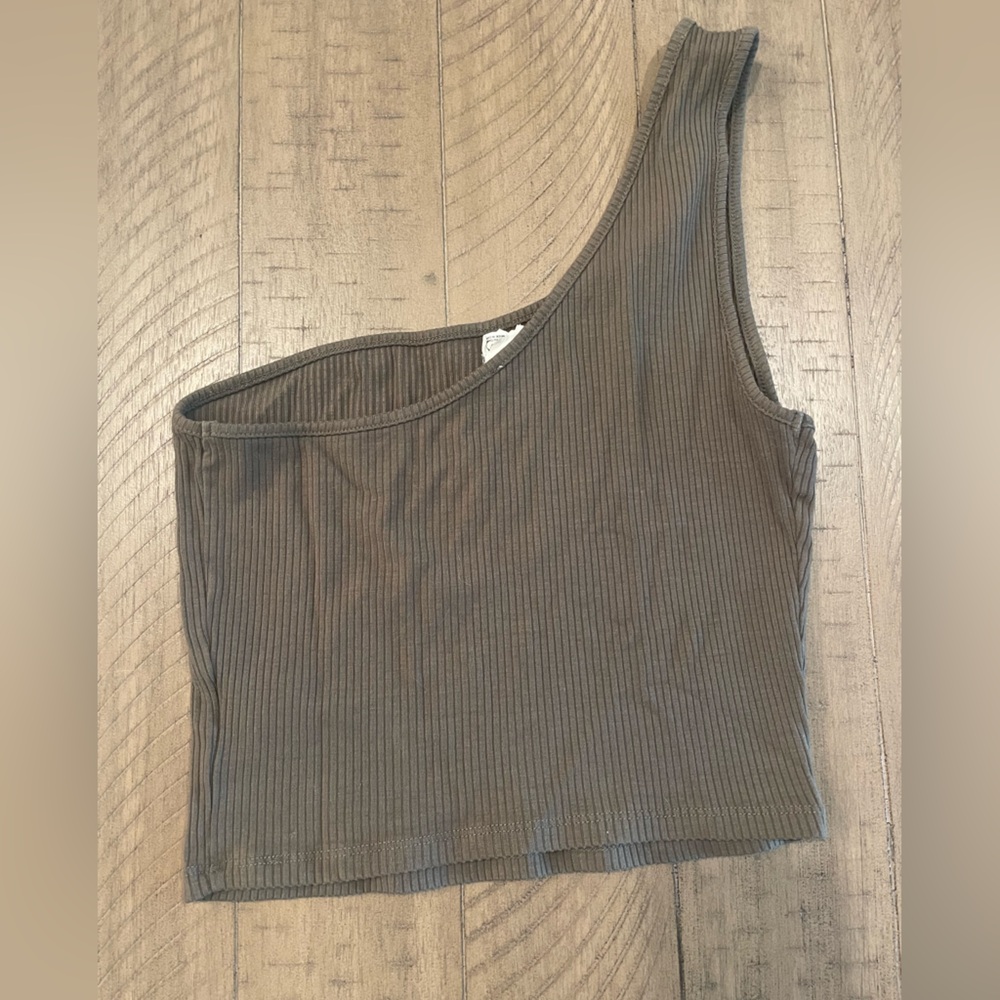 Garage one shoulder tank top